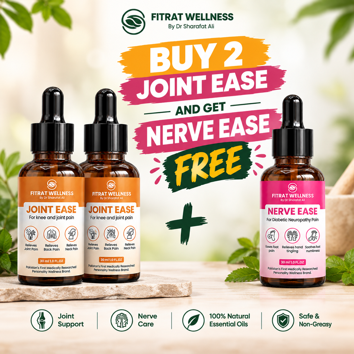 Buy 2 Joint Ease & Get Nerve Ease Free